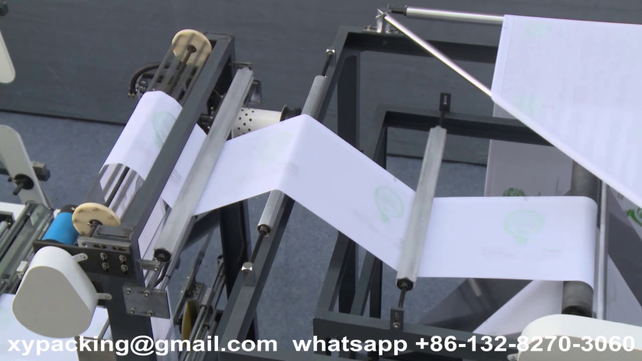 Non Woven Box Bag Making Machine with handle