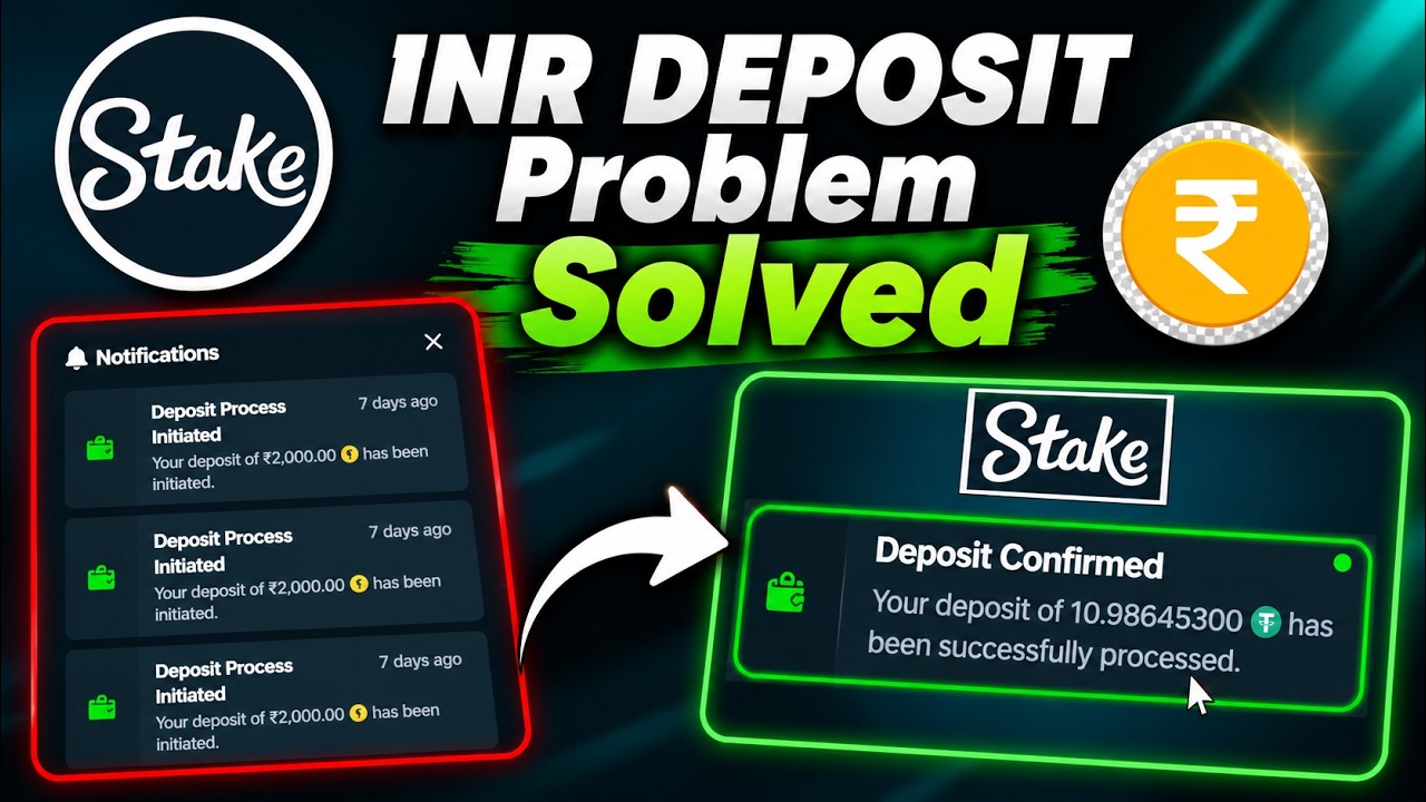 Stake Deposit Pending Problem Solved || INR Not Received #fifaworldcup #cristianoronaldo #deposit