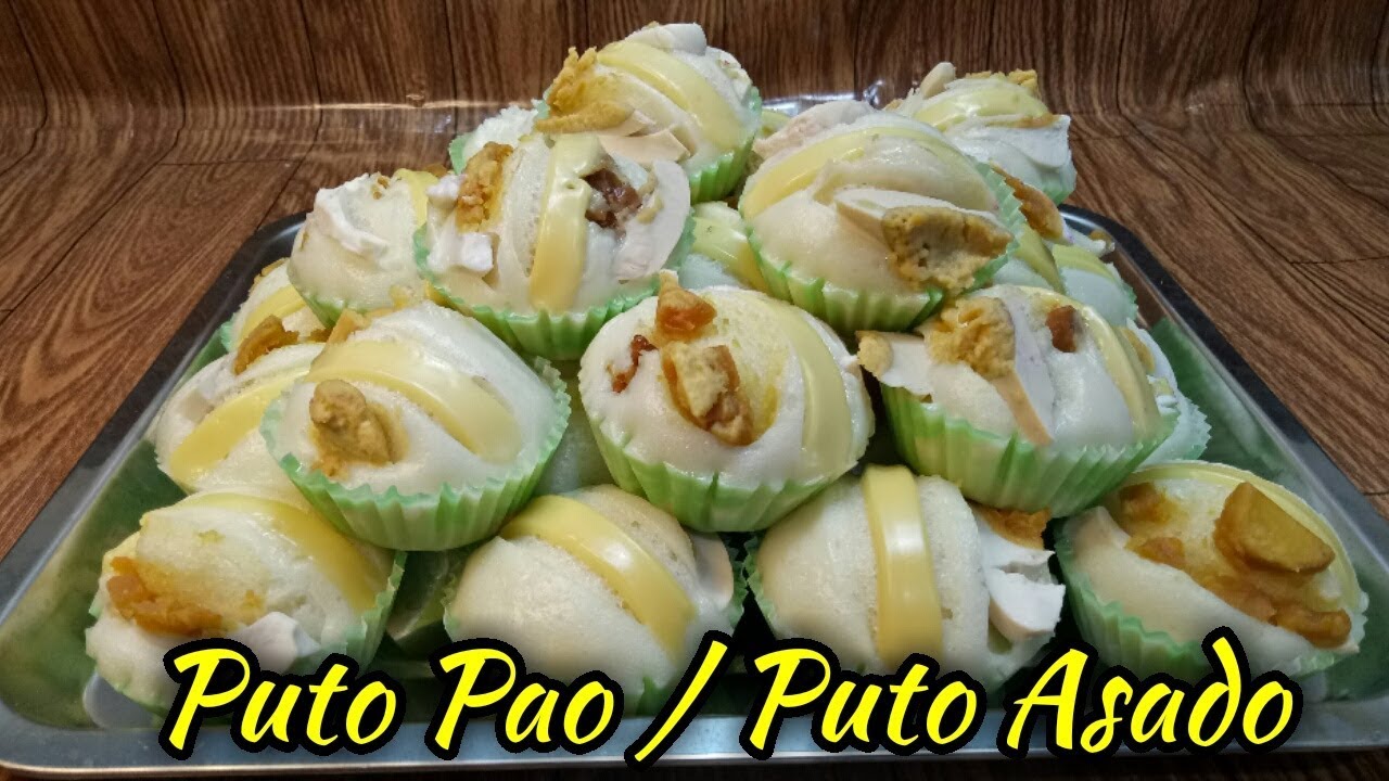 Soft and Fluffy Puto Pao with Asado Filling
