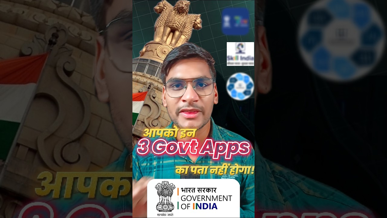 Earn Money With This 3 Govt. Apps💸🤑#govt #government #govtschemes #mygov #skills #skillindia #apps