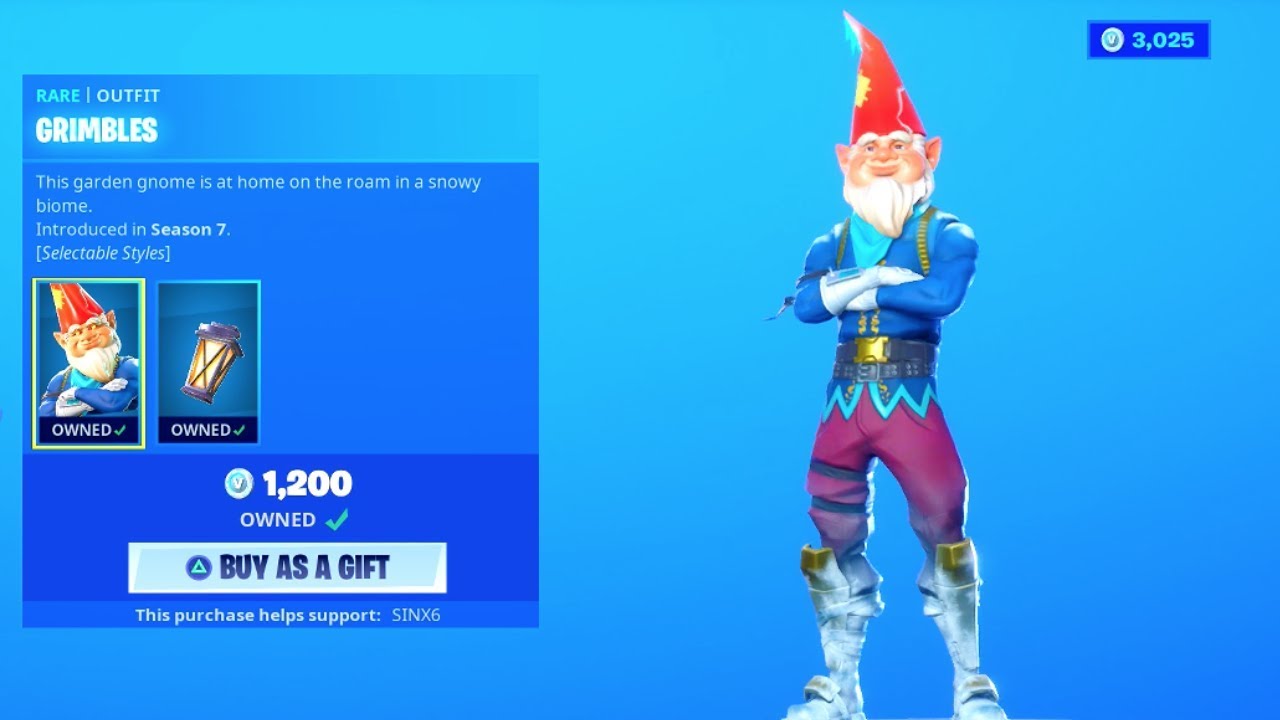 *RARE* GRIMBLES SKIN IS BACK + POOF EMOTE..! (Item Shop) Fortnite Battle Royale