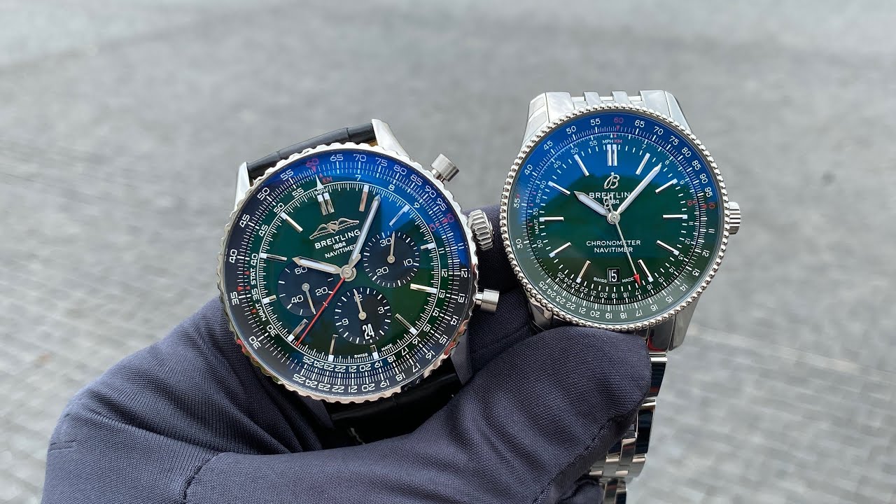 Breitling 41 & 46 mm green dials