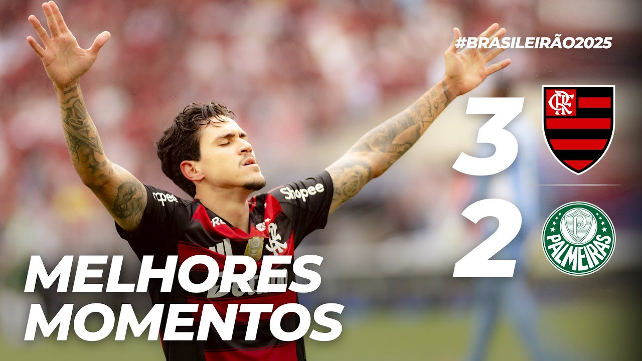 FLAMENGO 3 X 2 PALMEIRAS | MELHORES MOMENTOS | BRASILEIR&Atilde;O (19/10/25)