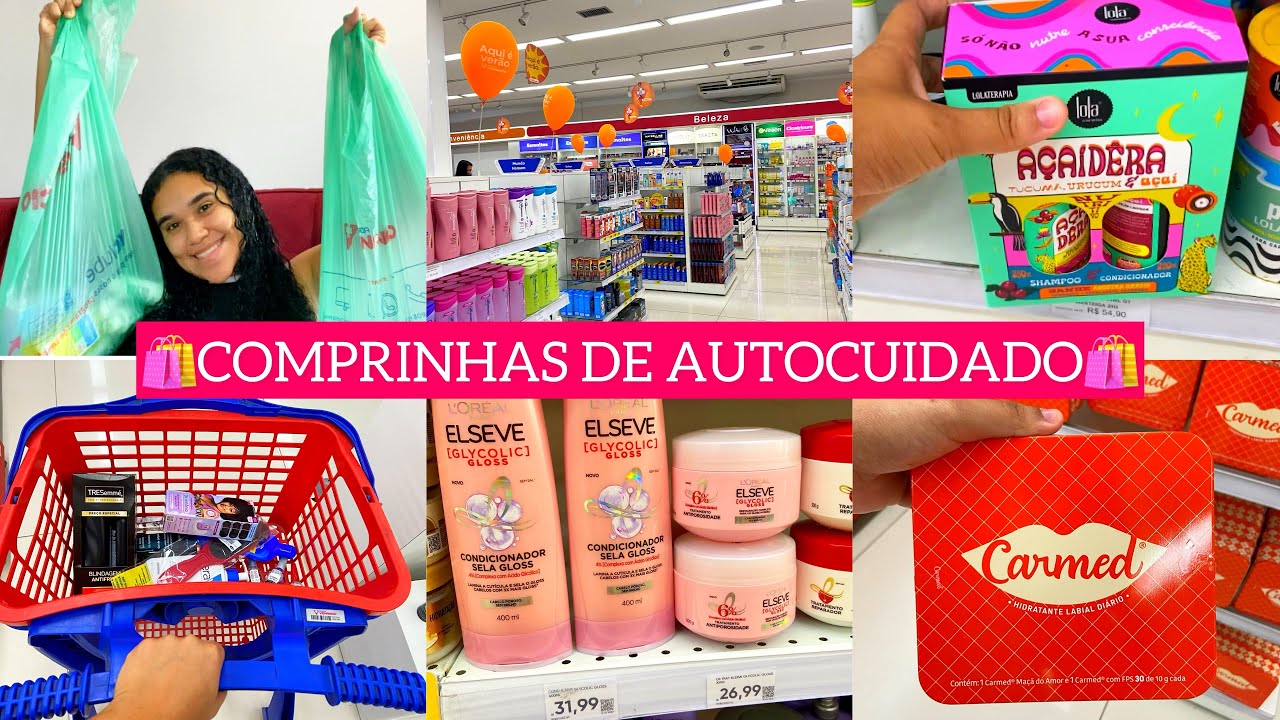 COMPRINHAS DE AUTOCUIDADO| FUI NO SHOPPING DA MULTIDÃO E NA FARMÁCIA