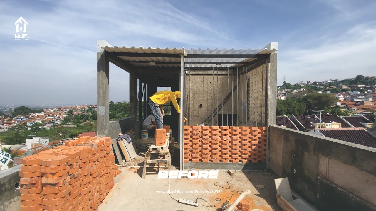 80% Bangun rumah 3 lantai Mezzanine di Bandung, Budget ekonomis Design Minimalis