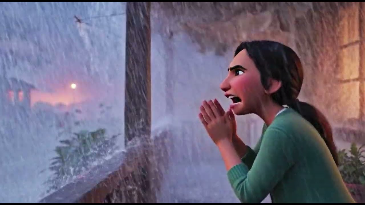 The Storm on the Hill: A Story of Courage and Motherly Love | 3D Pixar Inspired