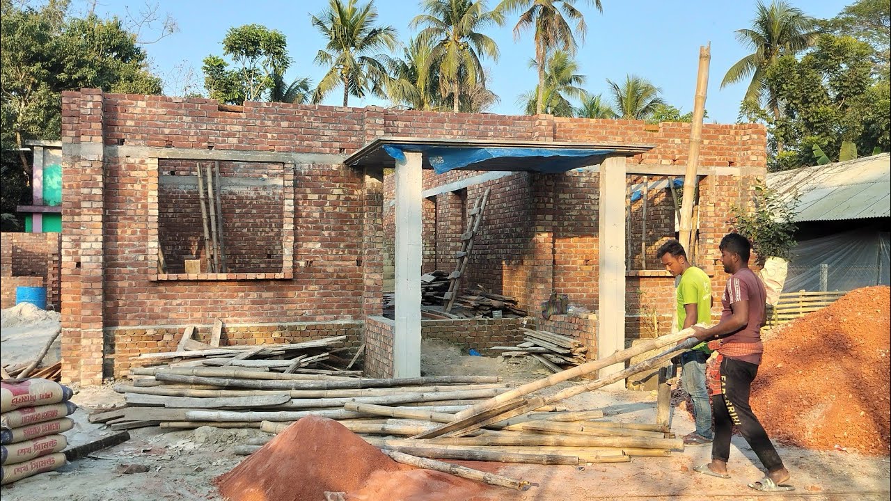 ১২ লক্ষ ৫০ হাজার টাকায় ব্রিক্স ৪ রুম একতলার ডিজাইন 