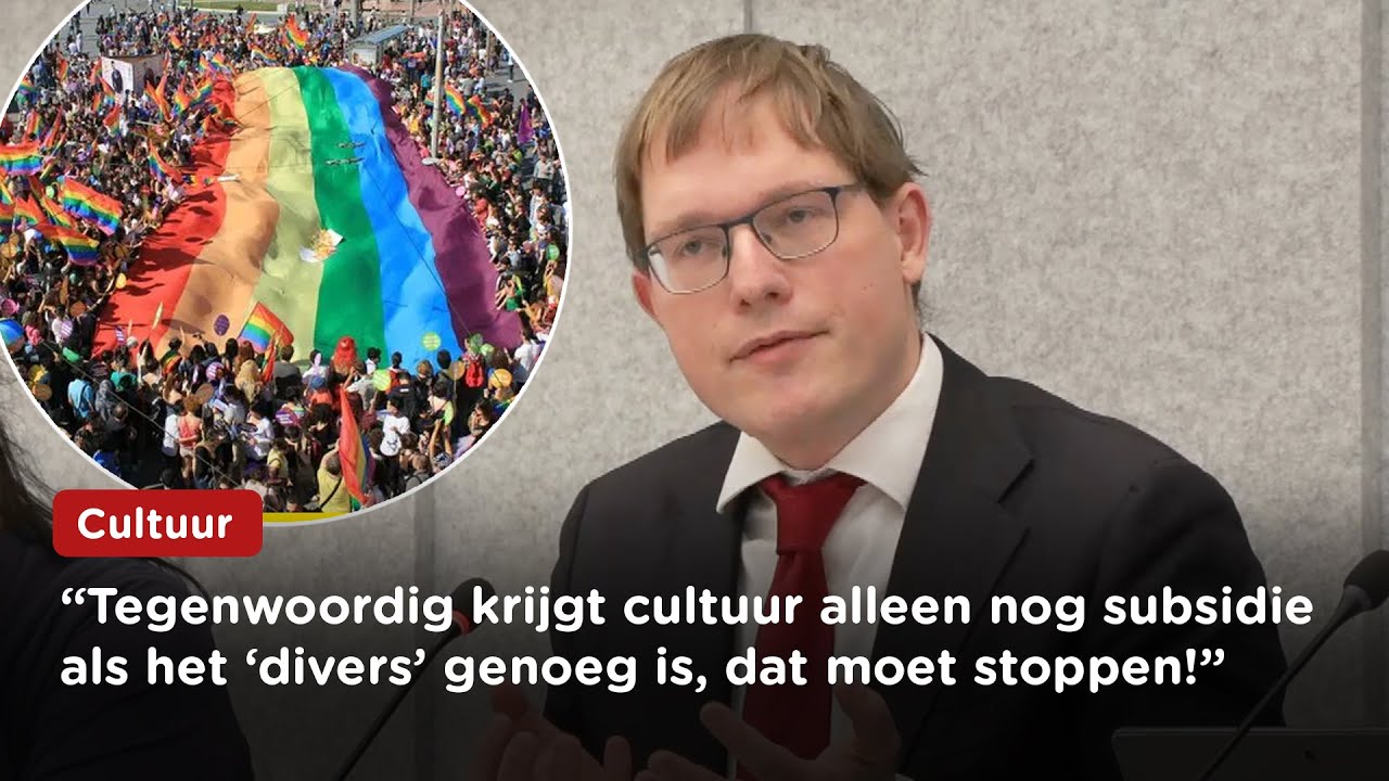 Cultuurclubjes zijn vaak links-vooringenomen, totaal niet representatief! Van Houwelingen (FVD)