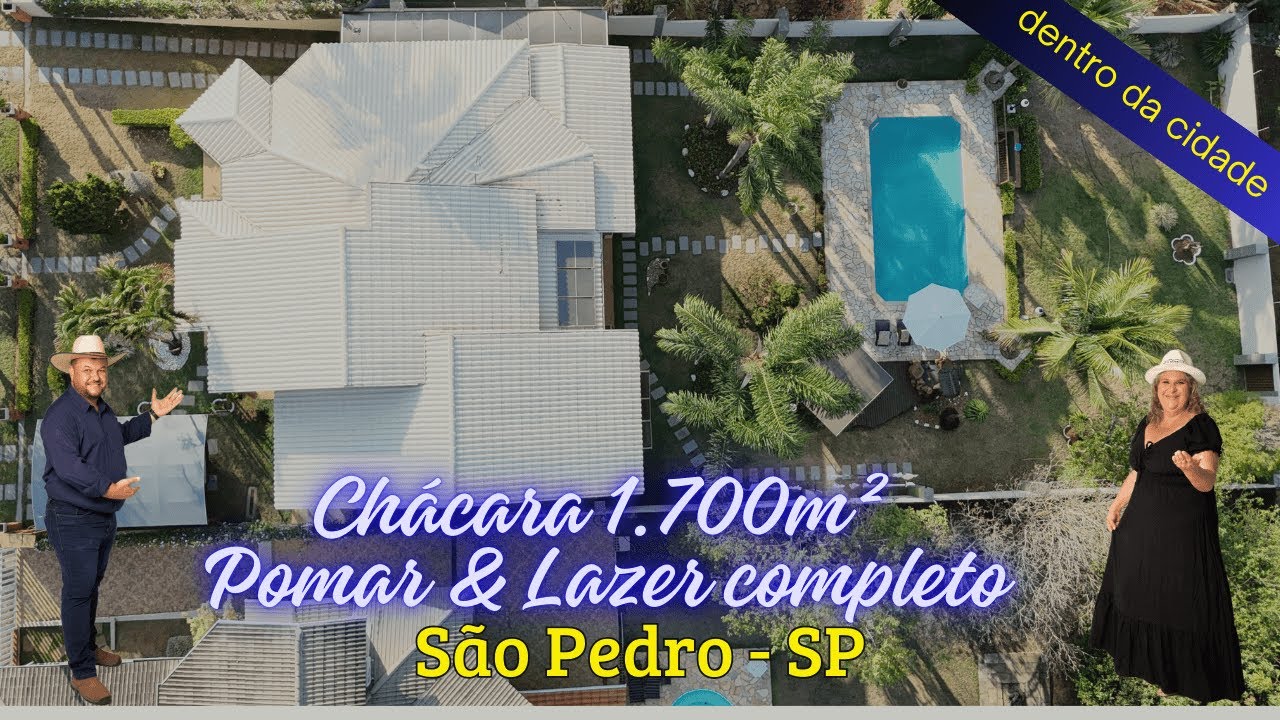 CHÁCARA A VENDA EM SÃO PEDRO COM 1700 METROS DENTRO DA CIDADE *VENDIDA* #chacara  #interiordesp