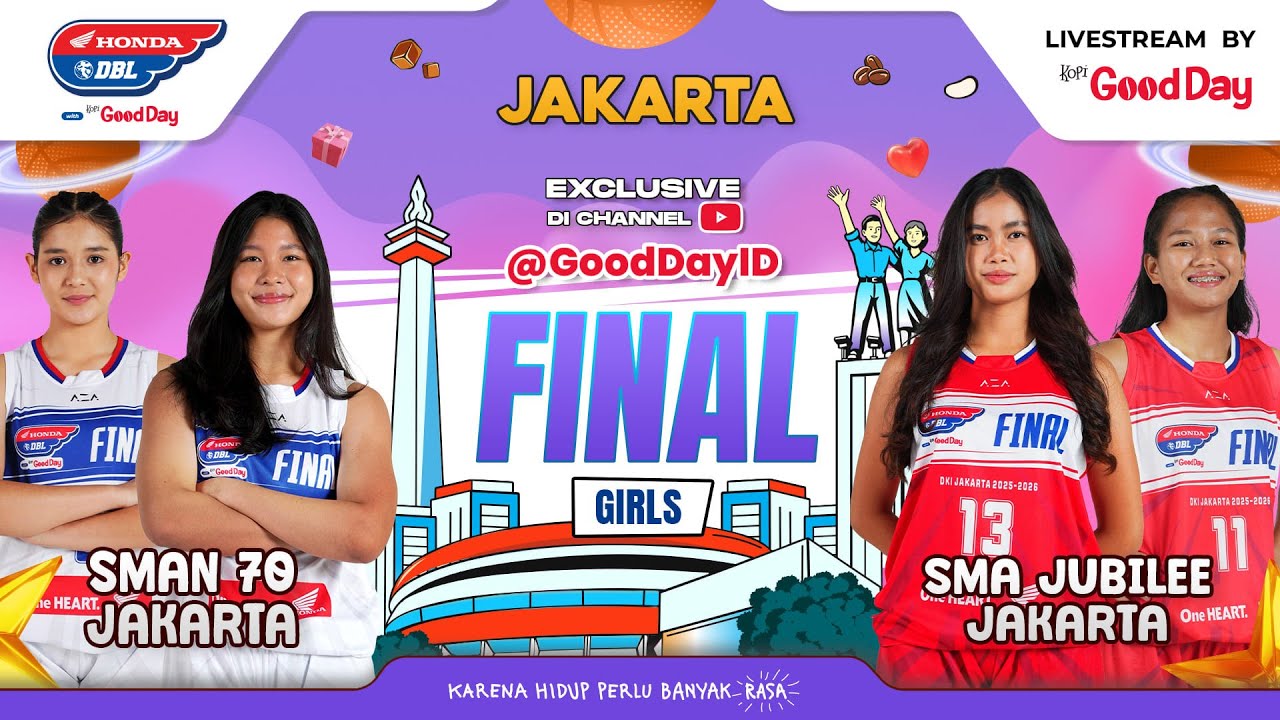 SMAN 70 JAKARTA VS SMA JUBILEE JAKARTA | Final Honda DBL with Kopi Good Day 2025/2026