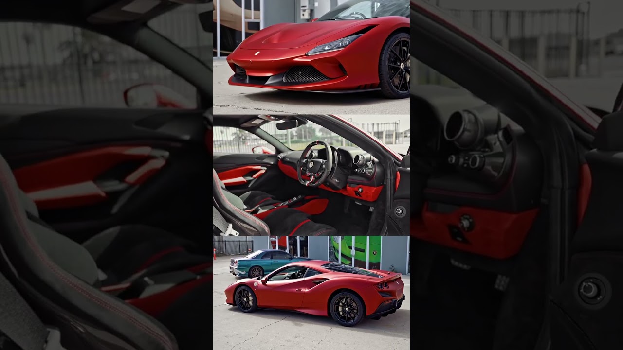 Matte Red Ferrari F8 Tributo