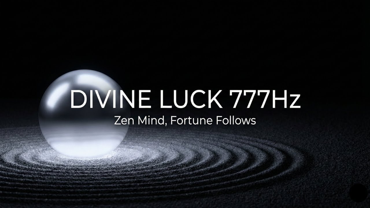 777Hz Zen Silence, Luck & Protection   Tune Your Mind, Attract Fortune   OLED Zen Silver