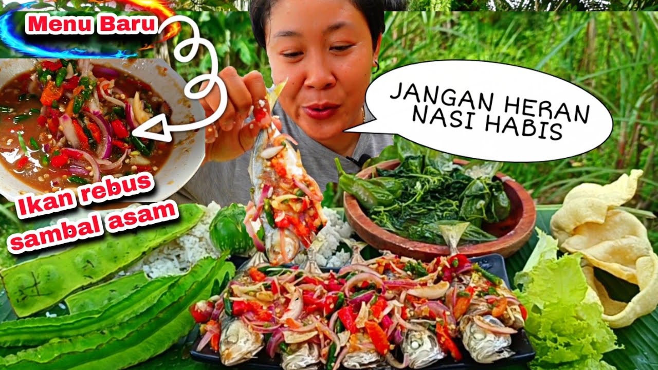 MENU BARU, SAMBAL ASAM IKAN REBUS, WOOw BANGET RASANYA 🤤