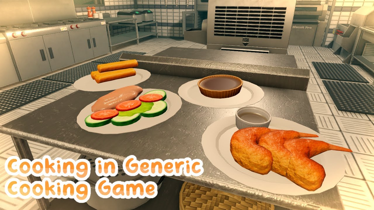 Cooking new recipes in Generic Cooking Game #5 🍤🥗| Roblox