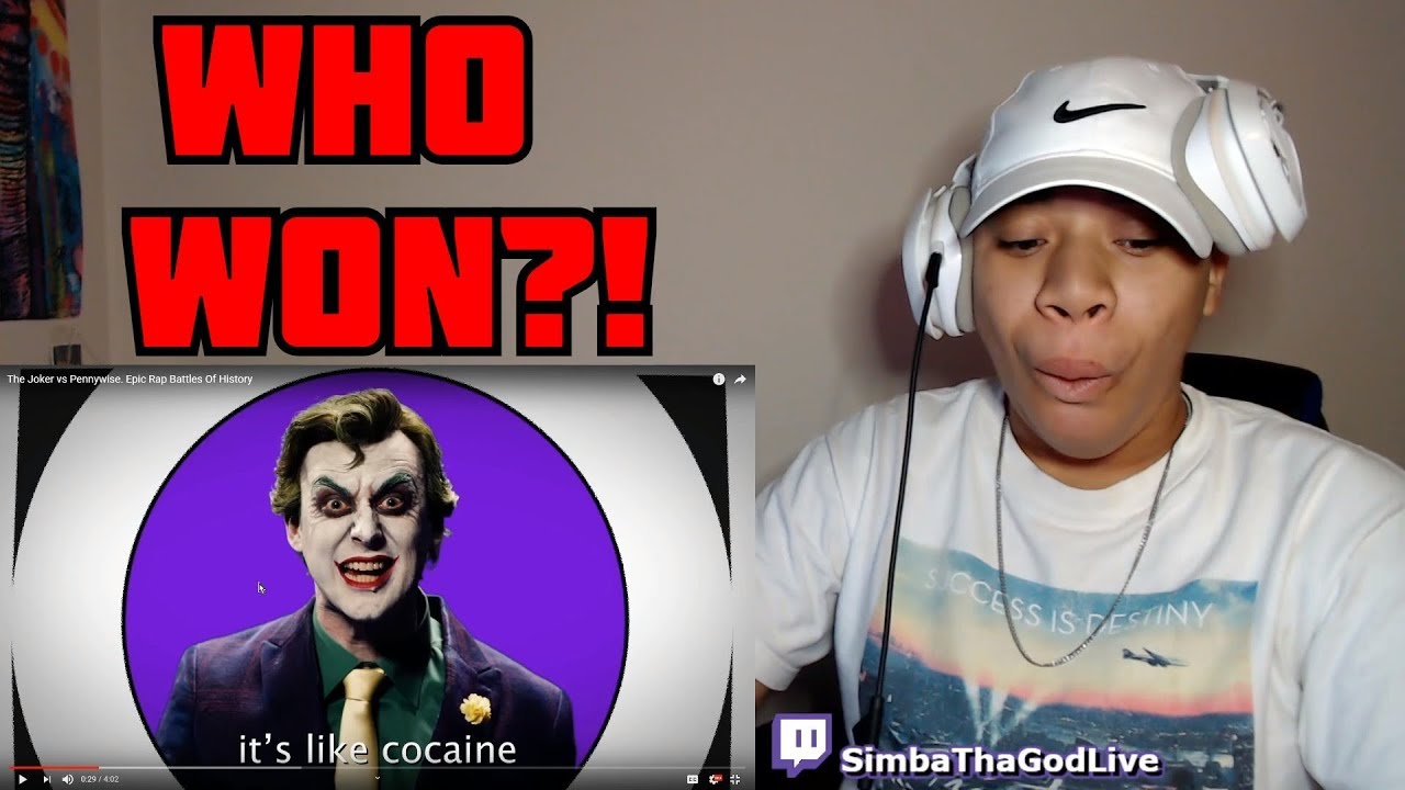 The Joker vs Pennywise. Epic Rap Battles Of History | REACTION
