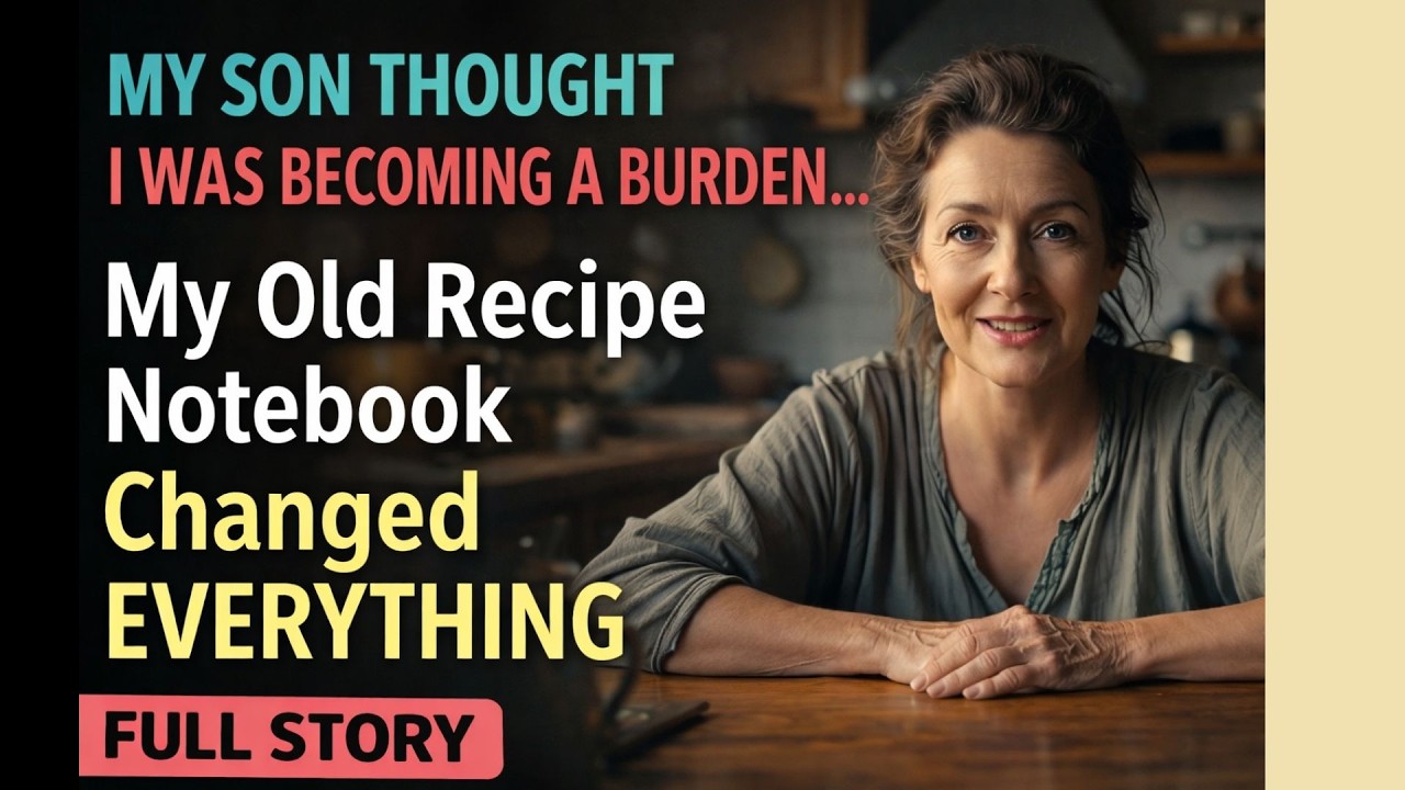 My Son Thought I Was Becoming a Burden at 62… Then My Old Recipe Notebook Changed Everything