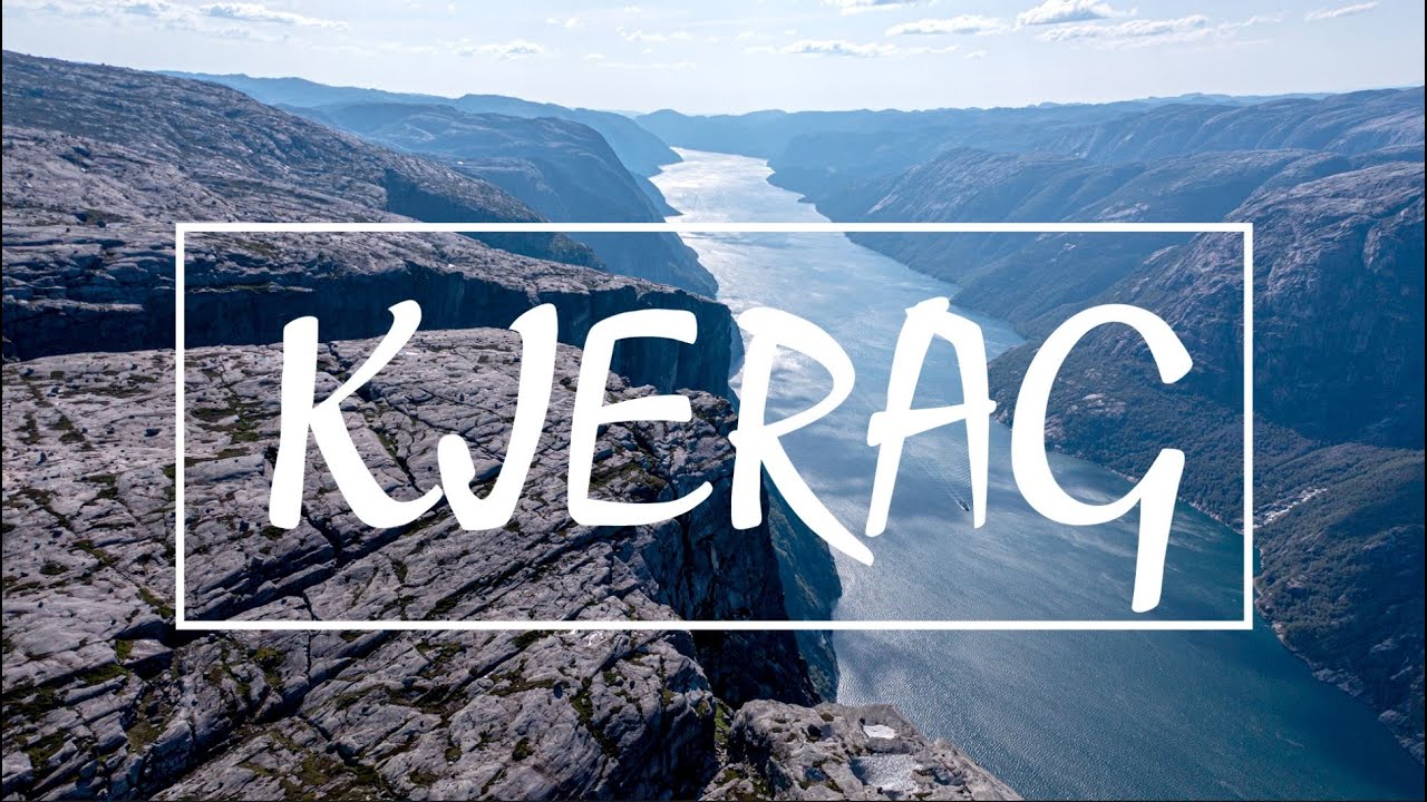 Kjerag - Lysebotn Fjord in Norway by Drone 4K