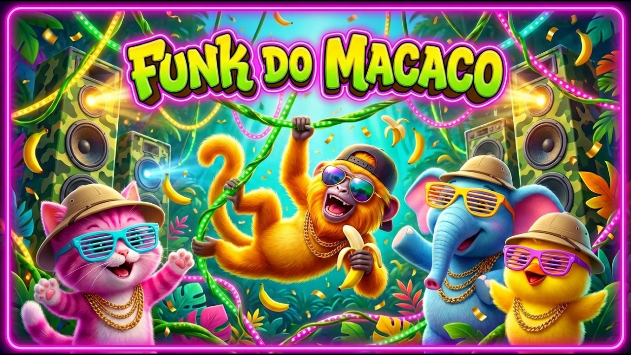 FUNK DO MACACO (Funk Infantil) - Música Infantil - OFICIAL - OS FOFOS