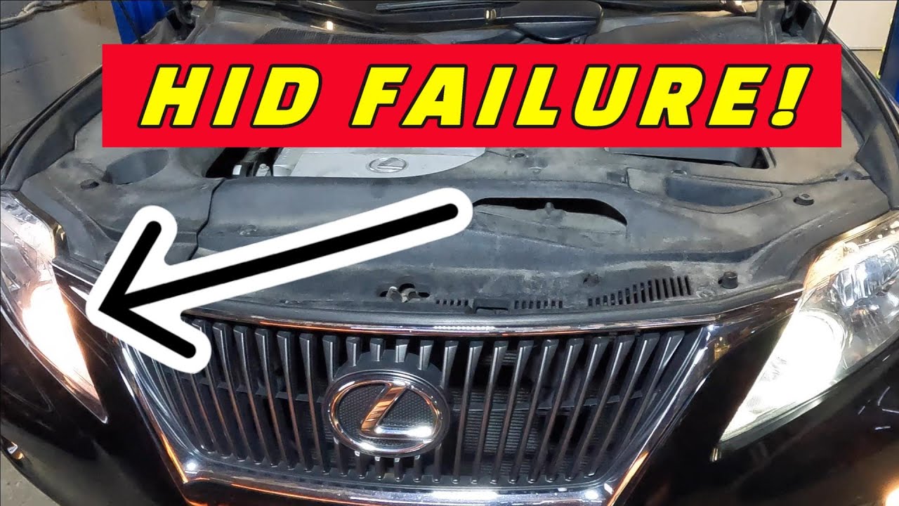 CUSTOMER STATES: THE RIGHT HEADLIGHT IS TURNING PURPLE! HOW TO REPLACE A HID BULB ON A LEXUS RX350