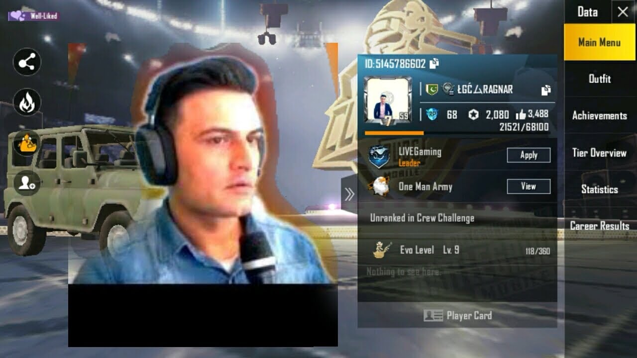 LGC RAGNAR | PUBG PROFILE/ID/STATISTIC |MATCHES.RANK.KILLS.WIN