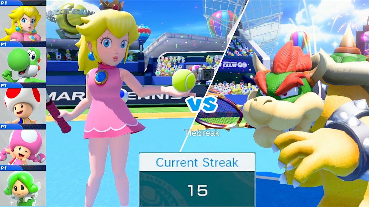 Mario Tennis Ultra Smash ▷ Knockout Challenge 15 ▷ All Characters