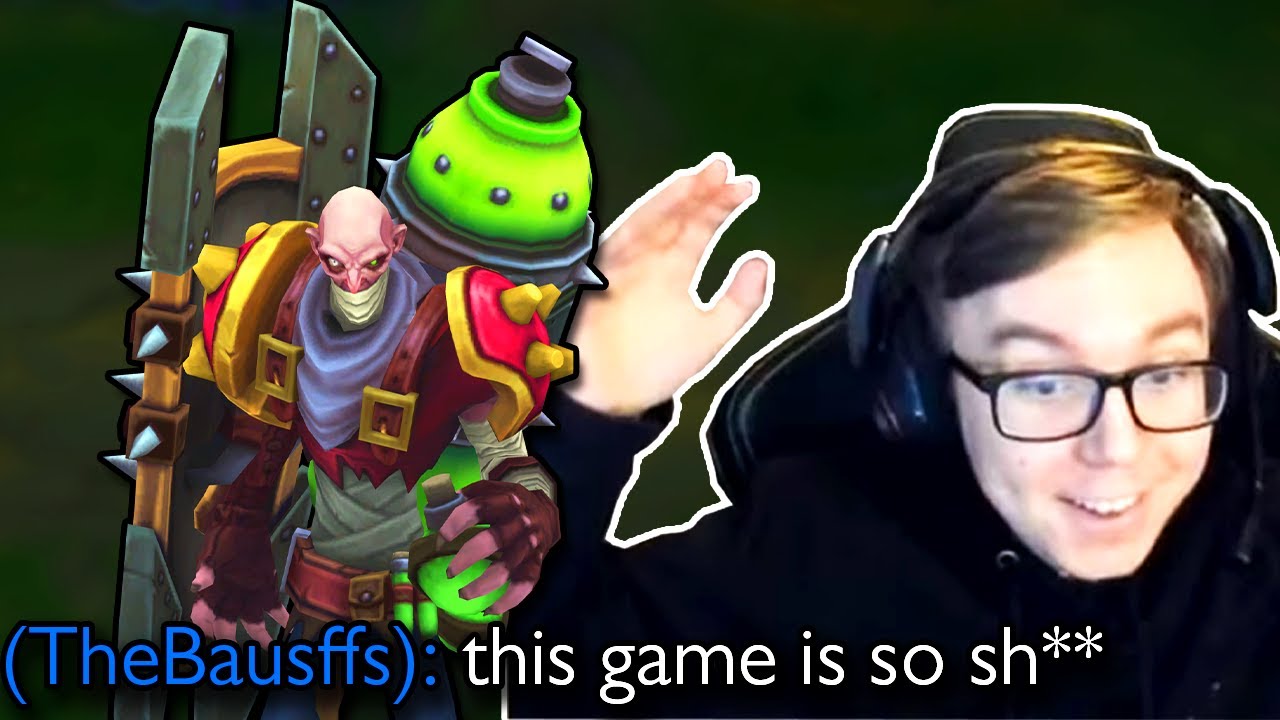 TheBausffs plays Singed against a SION MAIN and gets TILTED