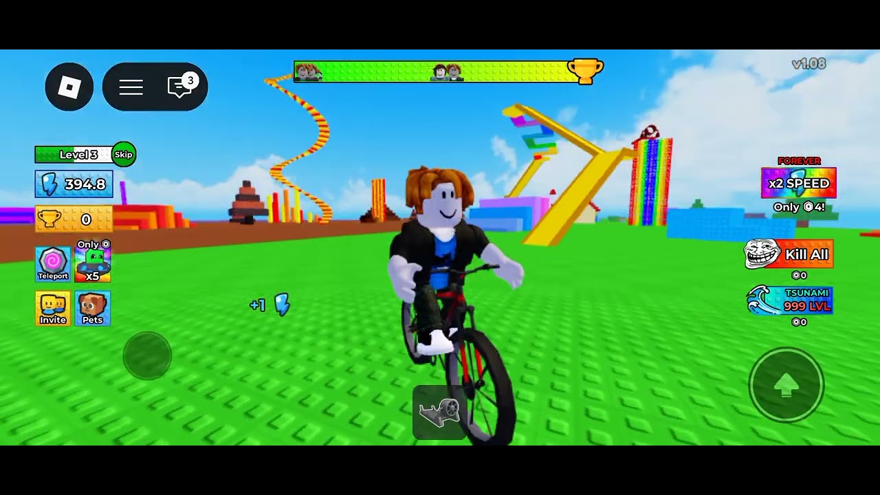 I play escape the tsunami in roblox #roblox #shivamgamer #games 