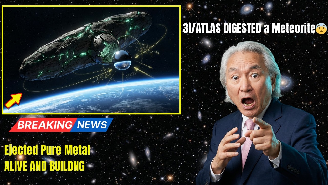 3I/ATLAS Just DIGESTED a Meteorite — Absorbed Rock, Ejected Pure Metal | Michio Kaku