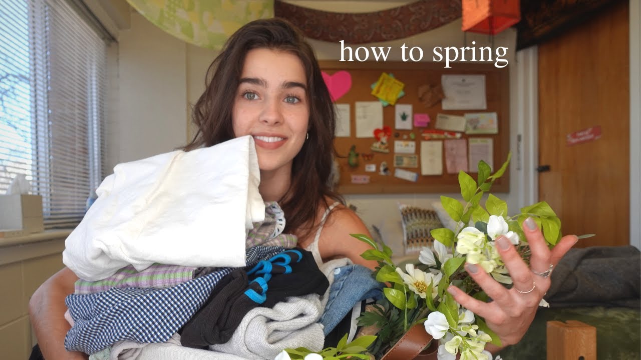 how to do spring sustainably (in a dorm room)