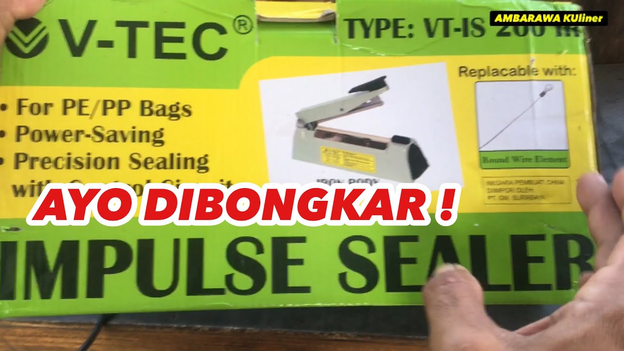 ALAT LAS PLASTIK IMPULSE SEALER V-TEC VT-IS 200 IR