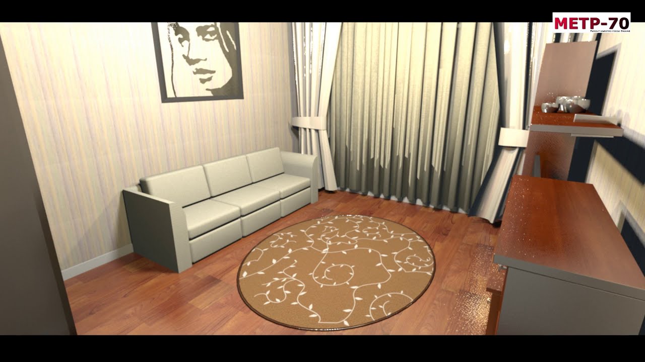 Создаём 3д проект комнаты в программе Sweet Home 3D.