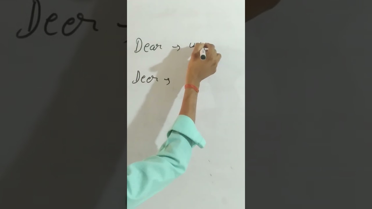 meaning of dear & deer by Vinay sir #vinay #youtubeshort