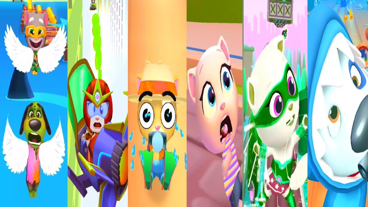 100 Funny Fails Talking Tom Gold Run VS Tom Hero Dash VS Tom Gold Run 2