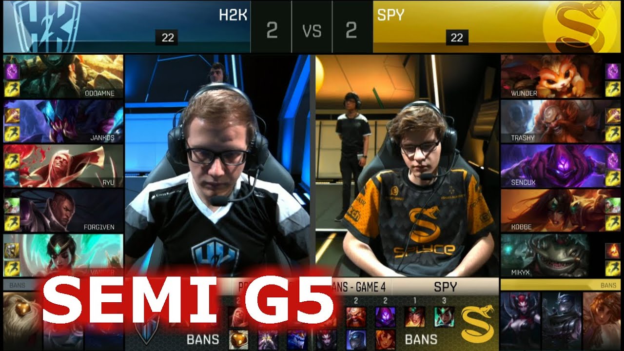 Splyce vs H2K Gaming | Game 5 Semi Finals S6 EU LCS Summer 2016 PlayOffs | SPY vs H2k G5 SF 1080p