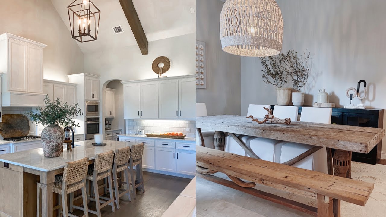 MODERN BOHEMIAN FARMHOUSE KITCHEN & DINING ROOM | Julia & Hunter Havens