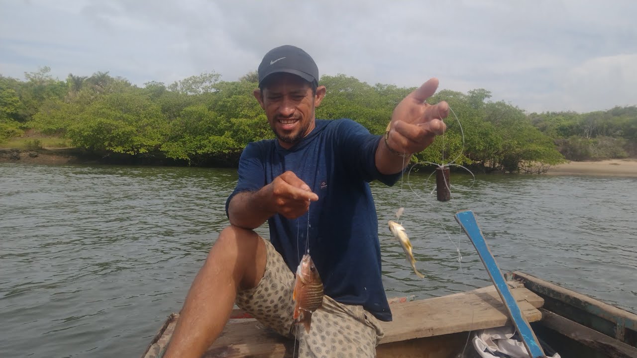 PESCARIA DE LINHA 🎣⛺🛶🍲 MUITOS PEIXE 🐟🐟 COZIDO