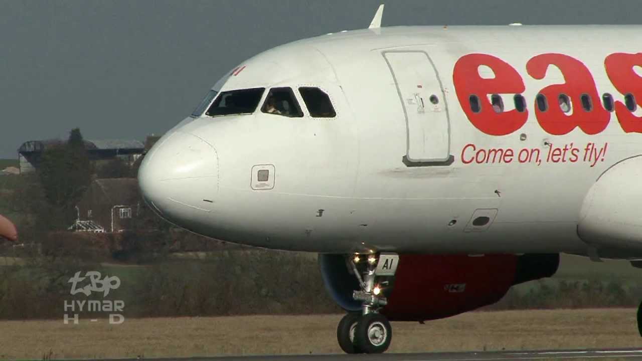Luton Airport London Plane Spotting FedEX Monarch BlueAir Aer Arann Ryanair & Easyjet 1080HD