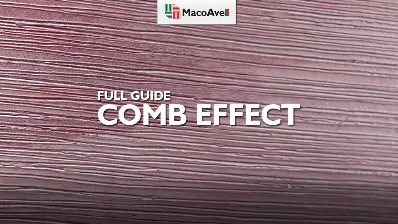 MacoAvell Comb Effect By Using Matte Plaster