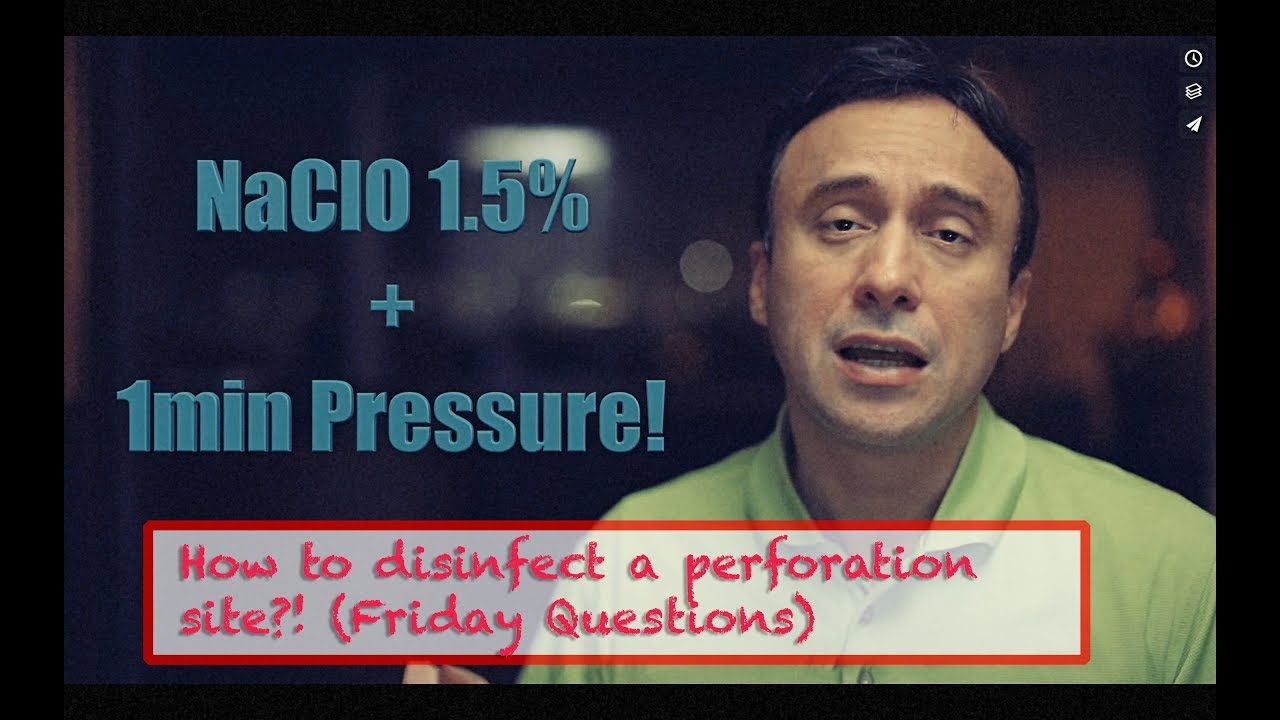 How to disinfect a perforation? (Friday Questions)