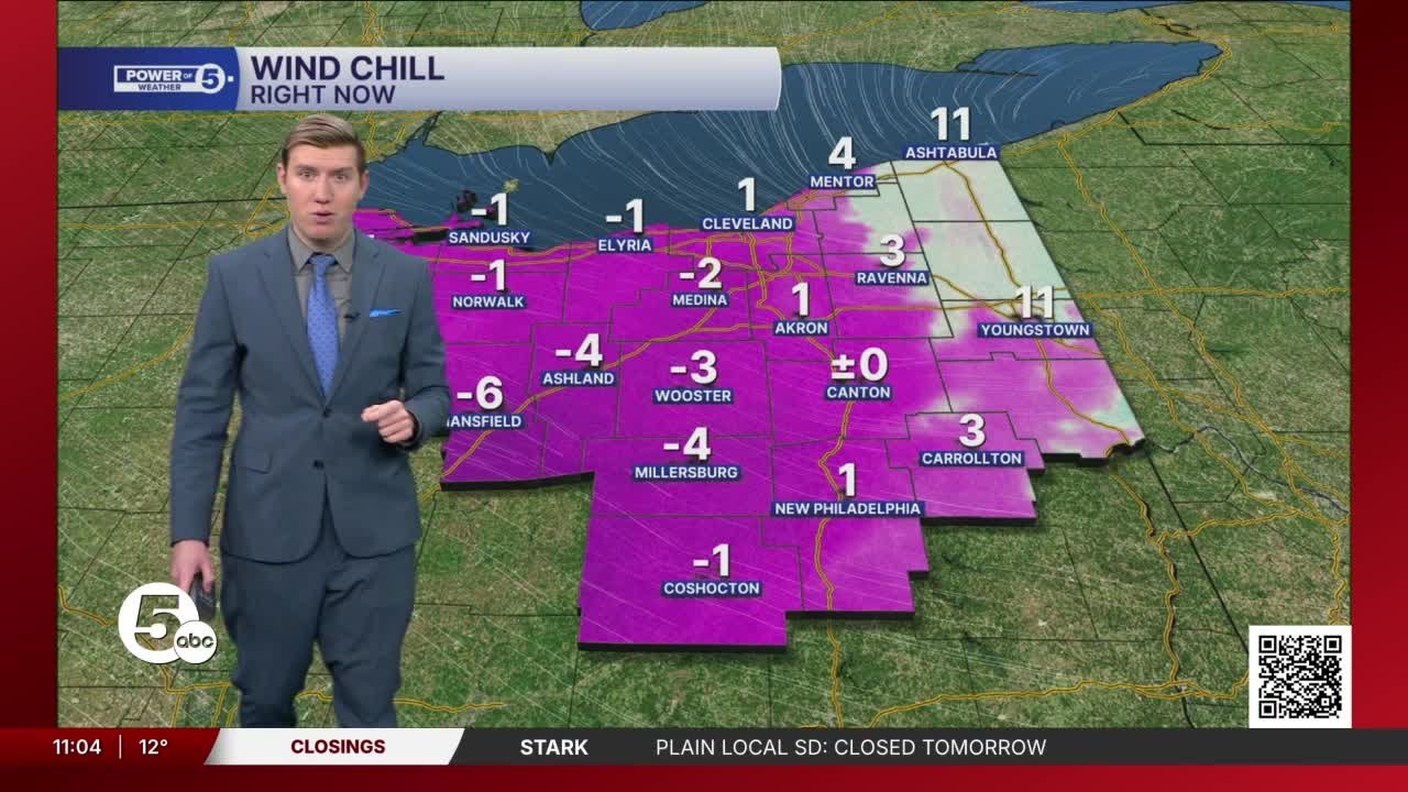 Last bit of snow falls, temperatures remain dangerously low