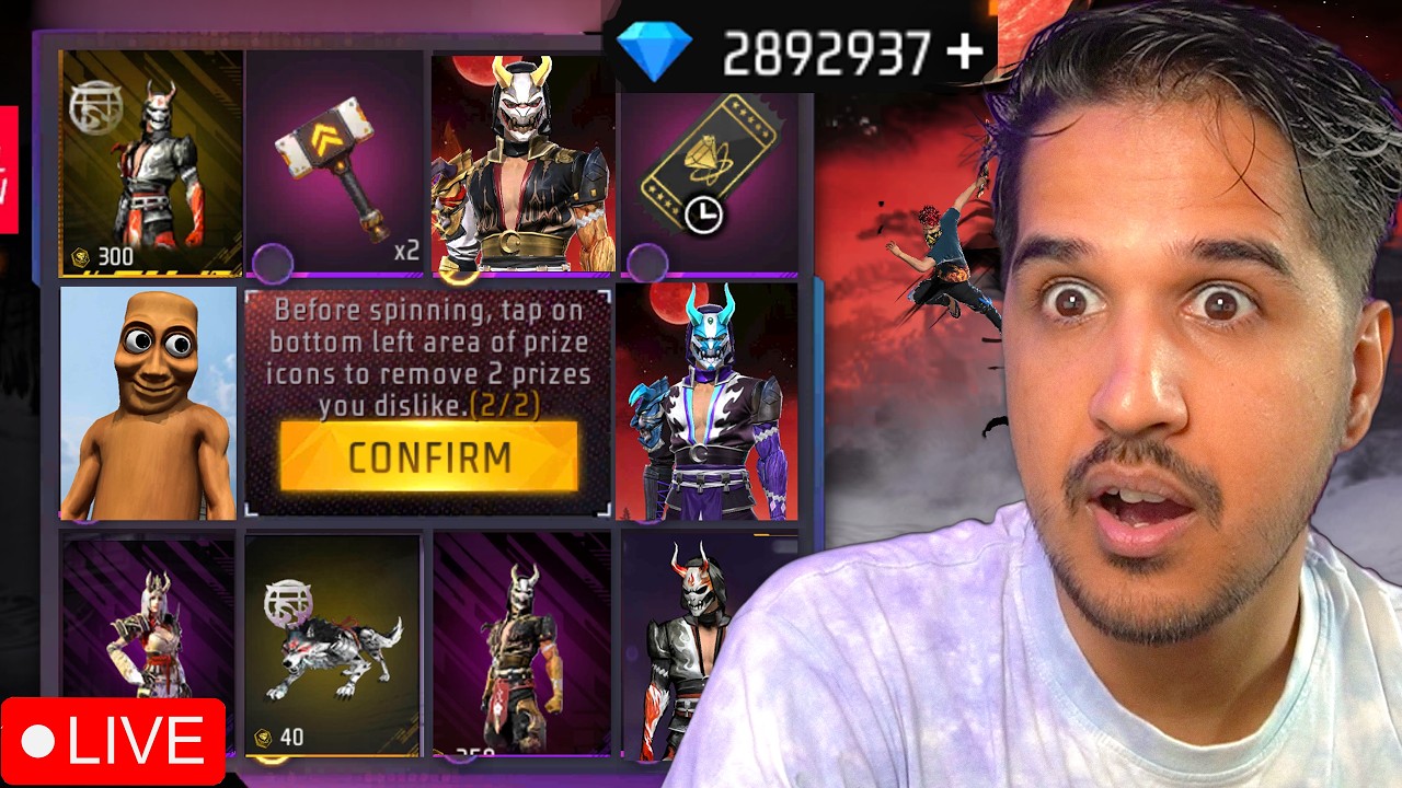 WASTING 1 MILLION DIAMOND IN THIS EVENT || FREE FIRE LIVE WITH AMITBHAI