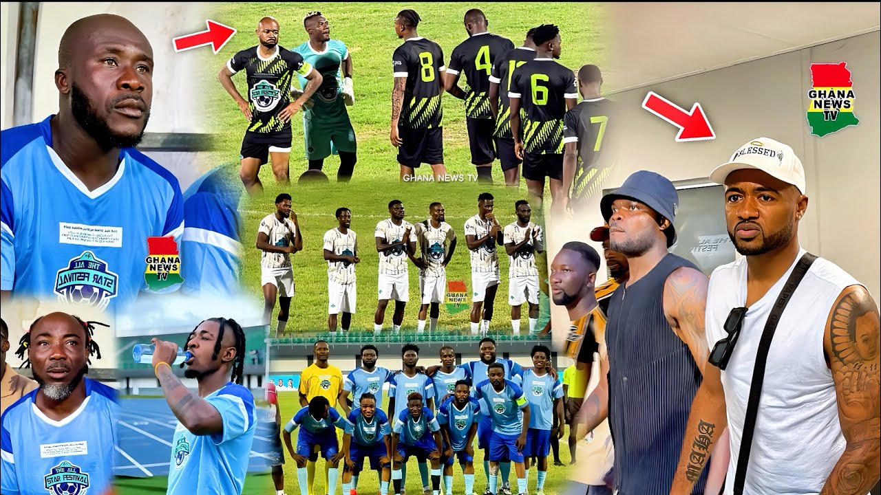 Dr Likee,Jordan Ayew, Partey,Frank Naro storm Legon Stadium 4 The All Stars Festival. Keche perform