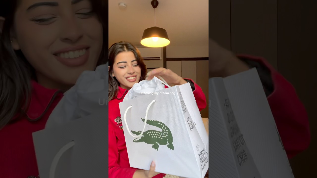 🥹🥹🤍 #lacoste #bagunboxing #haul #unboxing