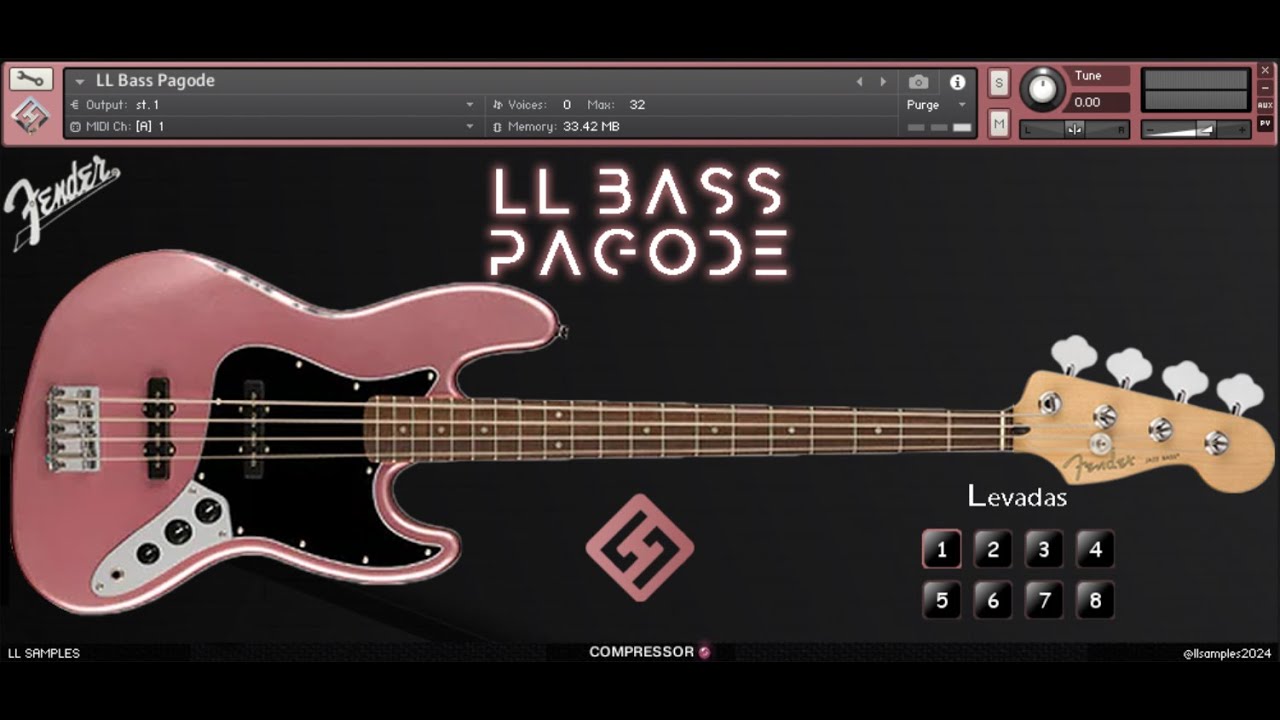 LL Bass Pagode | Loop Pr&aacute;tico | O Mais Completo Sample de Baixo de Pagode e Samba para Kontakt