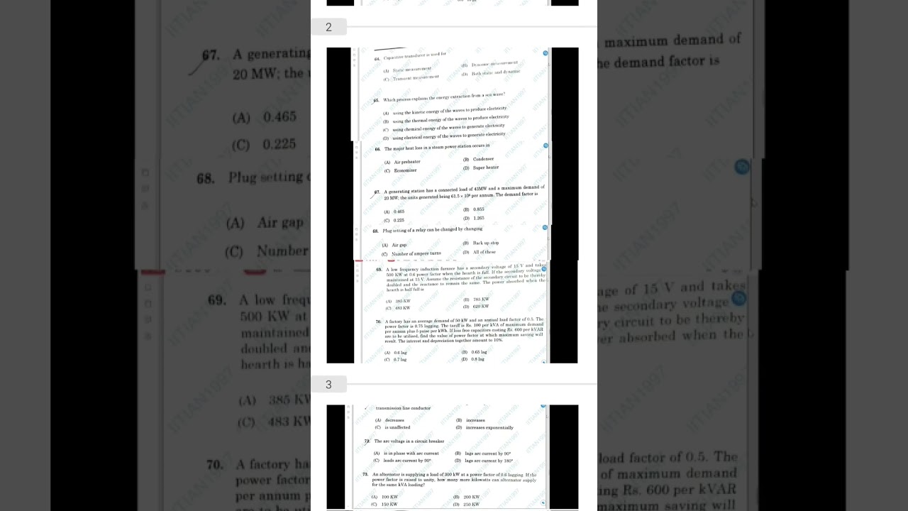 Assam JLEE 2023 Electrical Engineering Question paper || 