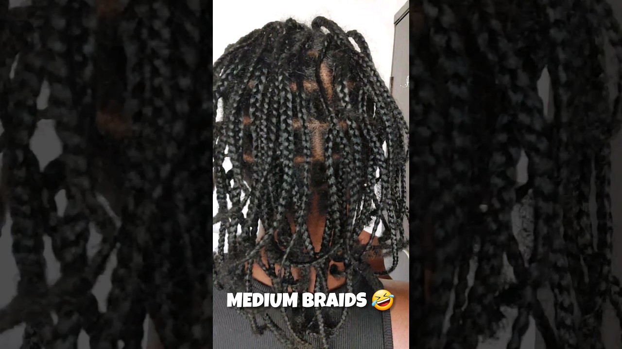 Mini braids on natural hair| braids | 4c protective style #braids #protectivehairstyles
