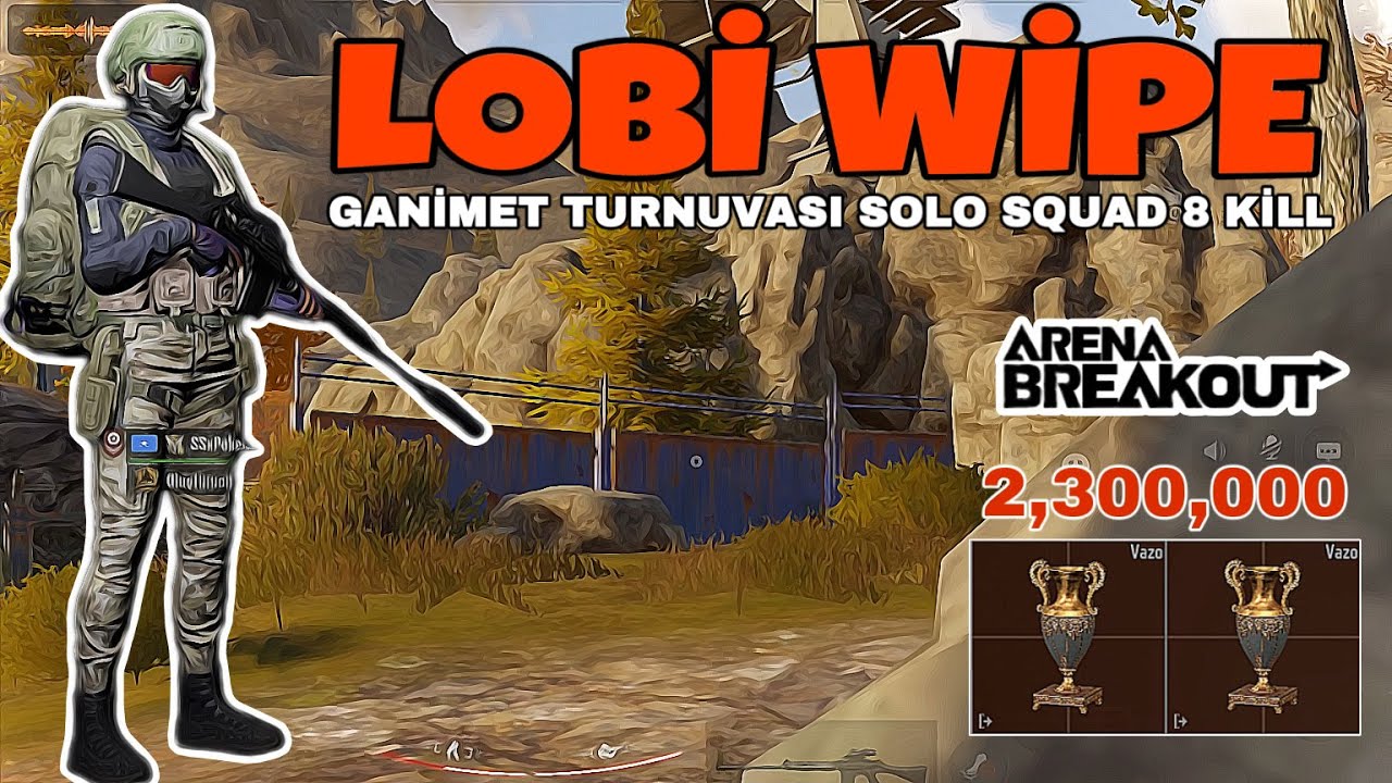 Cephanelik Haritası Ganimet Turnuvasında Show Yaptım 🔥(Solo vs Squad 8 Kill) Arena Breakout