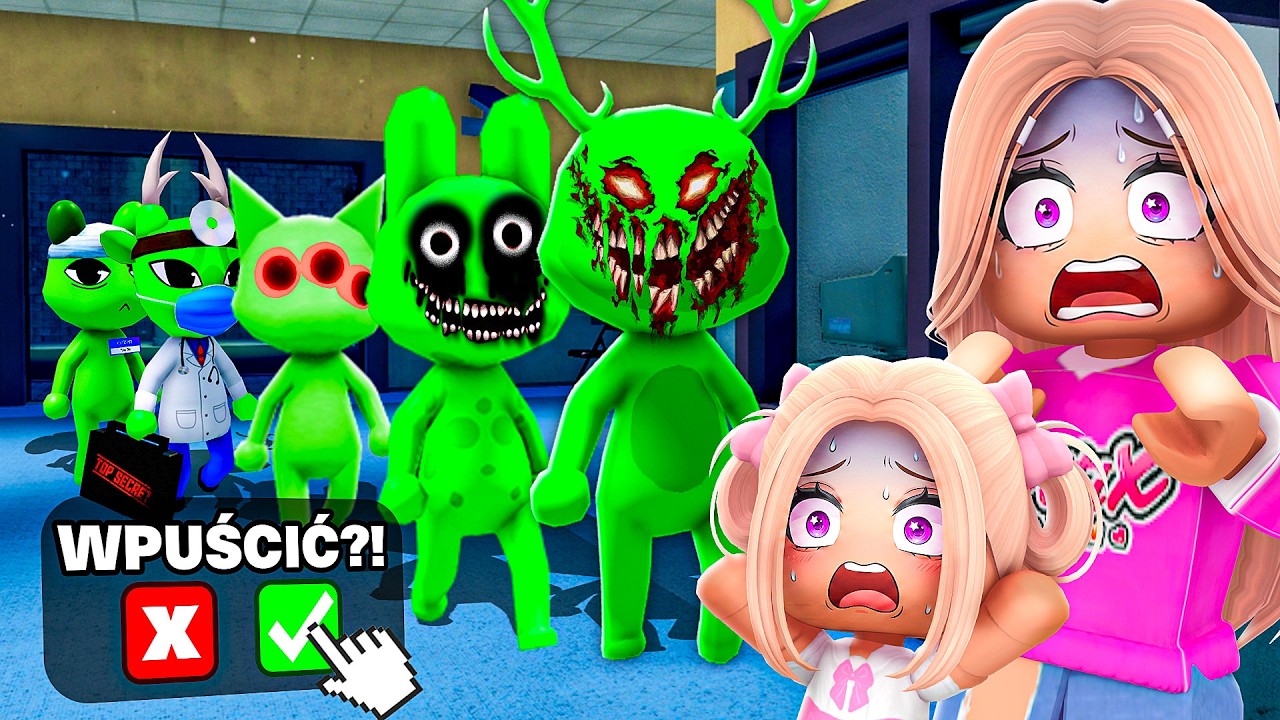 PRZYJMUJEMY TYLKO ZIELONYCH PACJENT&Oacute;W z MAŁĄ AMI w ANIMAL HOSPITAL w ROBLOX! 💚