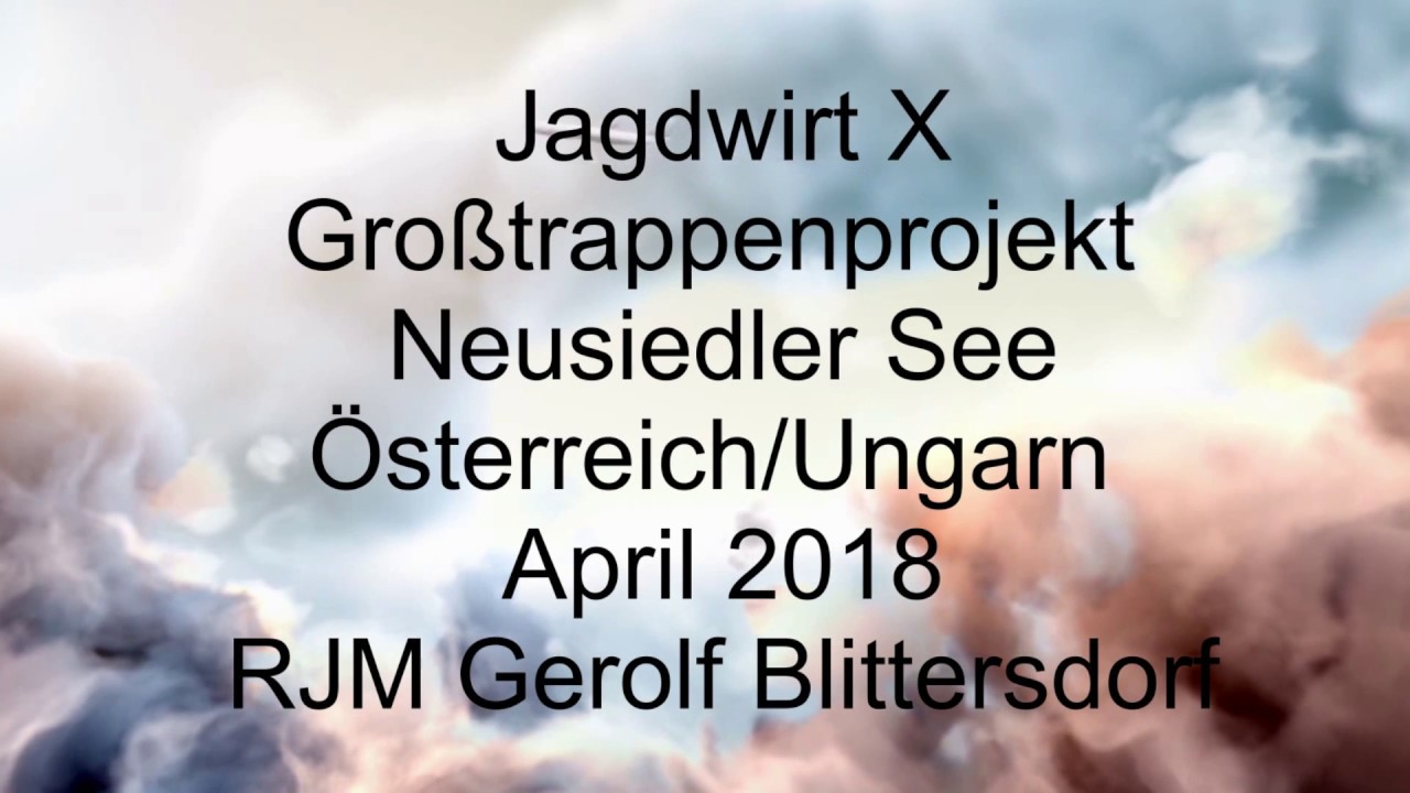 Akademischer Jagdwirt X der BOKU Wien Exkursion zum Großtrappenprojekt Neusiedler See