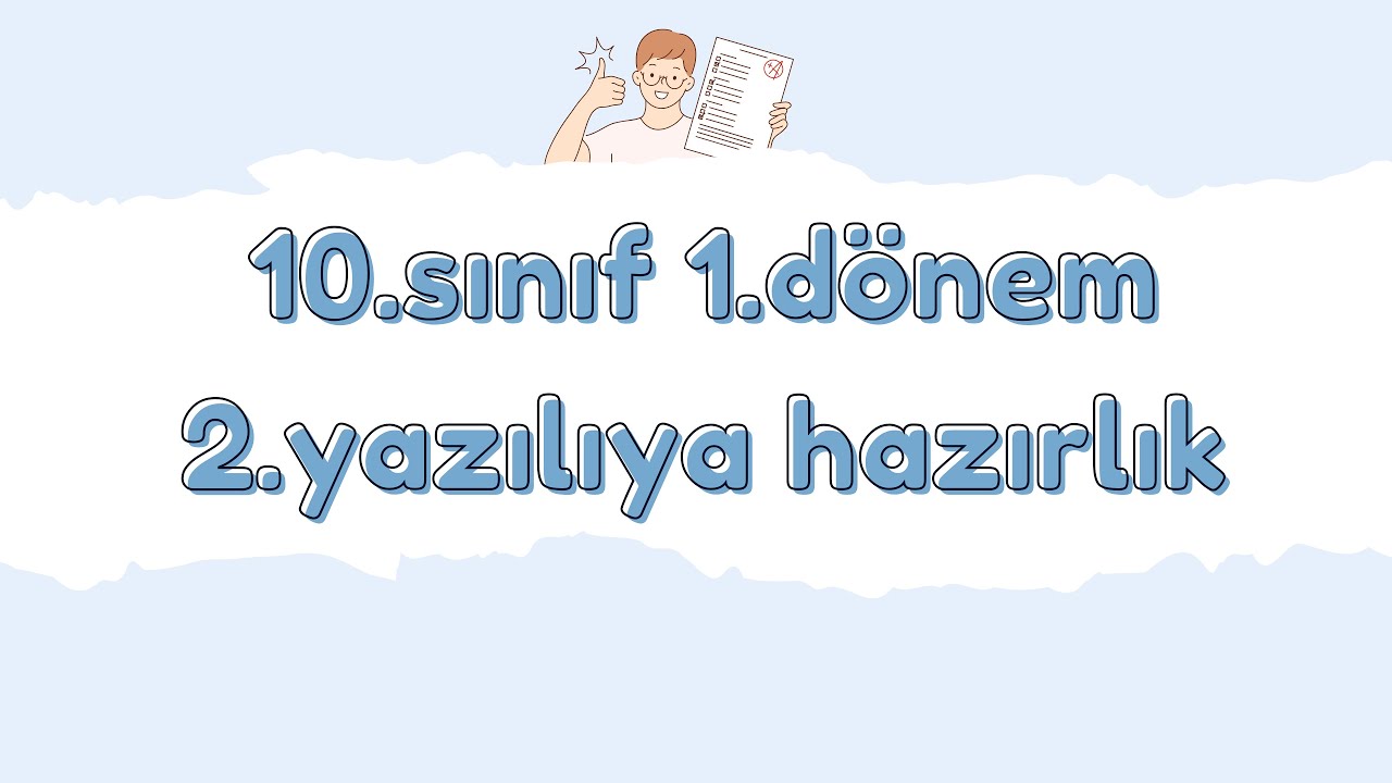10.Sınıf Almanca 1.Dönem 2.Yazılıya Hazırlık (2022-2023) + Boş Sınav Örneği